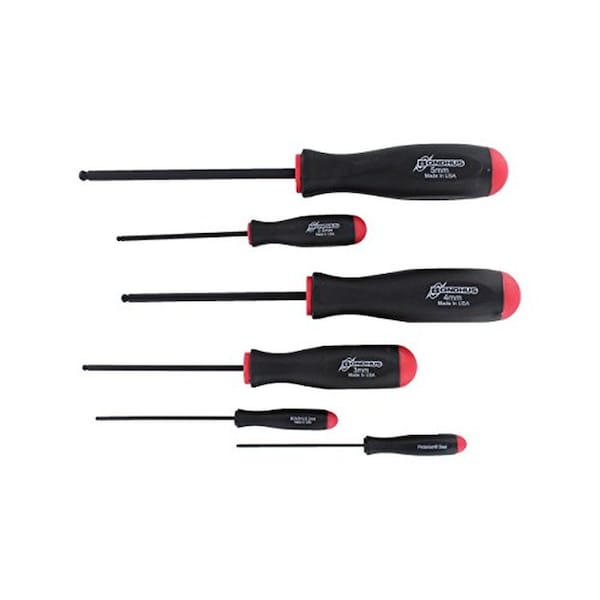 Bondhus Metric Ball End Screwdriver Set With Proguard (6-Piece) 10686 - main